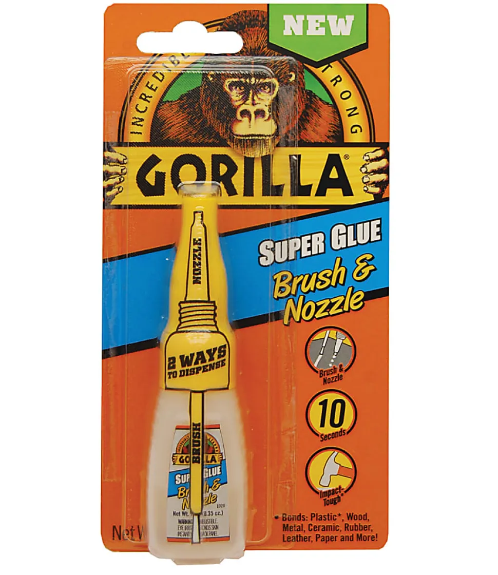 Gorilla™ Super Glue Brush & Nozzle, 0.35 Oz