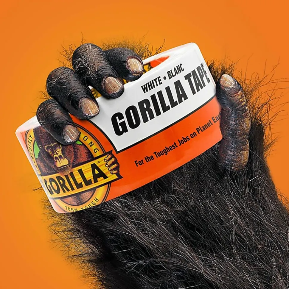 Gorilla Tape - 30 yd Length x 1.88" Width - White - 1 Each