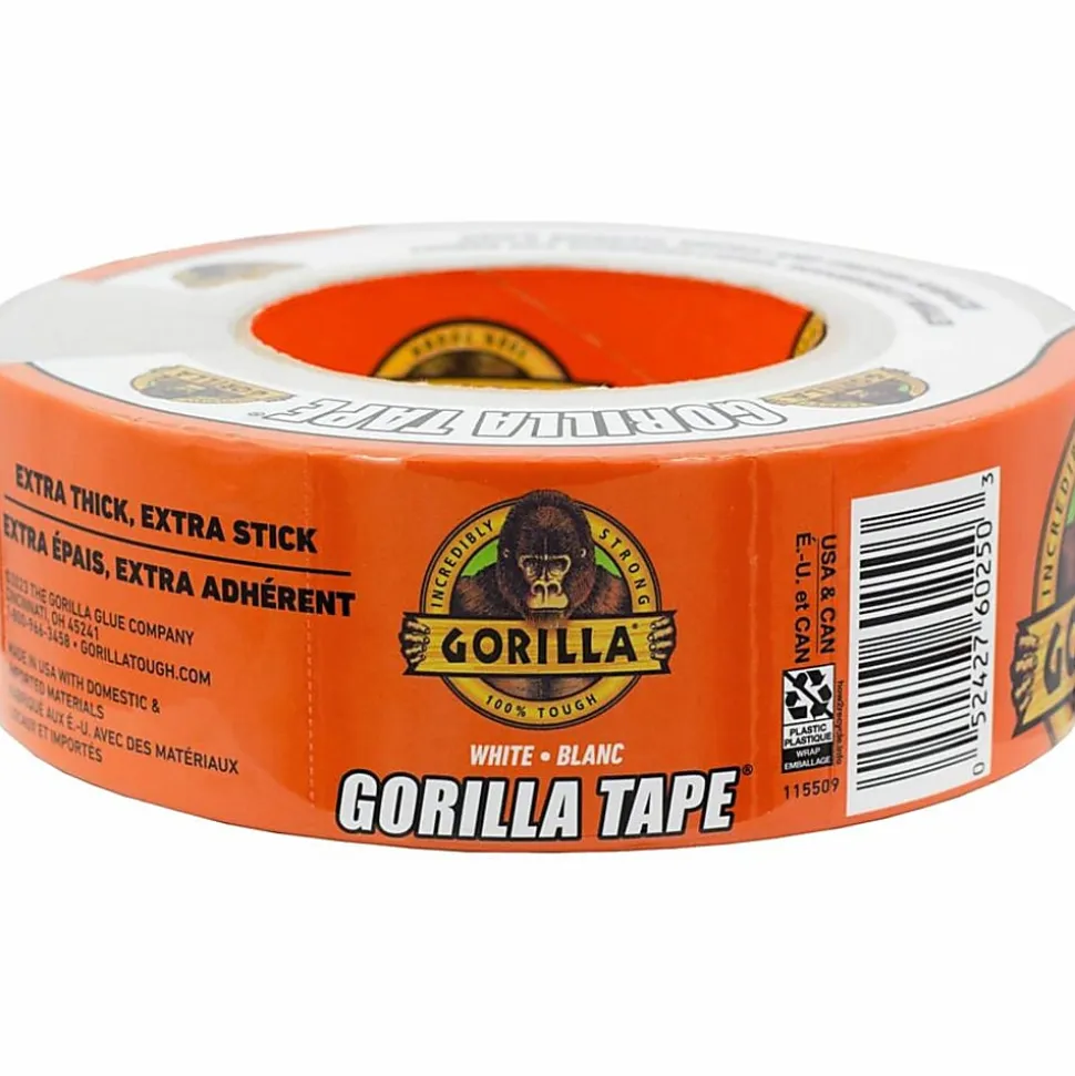 Gorilla Tape - 30 yd Length x 1.88" Width - White - 1 Each