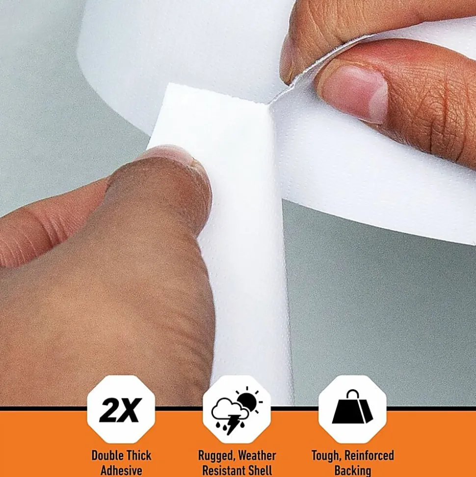 Gorilla Tape - 30 yd Length x 1.88" Width - White - 1 Each