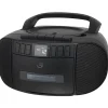 GPX BCA209 CD Boombox With AM/FM Radio, 4.88"H x 8.87"W x 9.53"D, Black