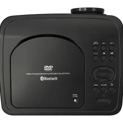 GPX Movie+ 480p Projector With DVD/CD Player And Bluetooth® Transmitter, PJD713B