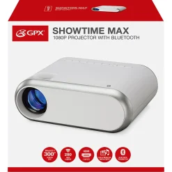 GPX The Max 1080p Projector With Bluetooth Transmitter, PJ712W
