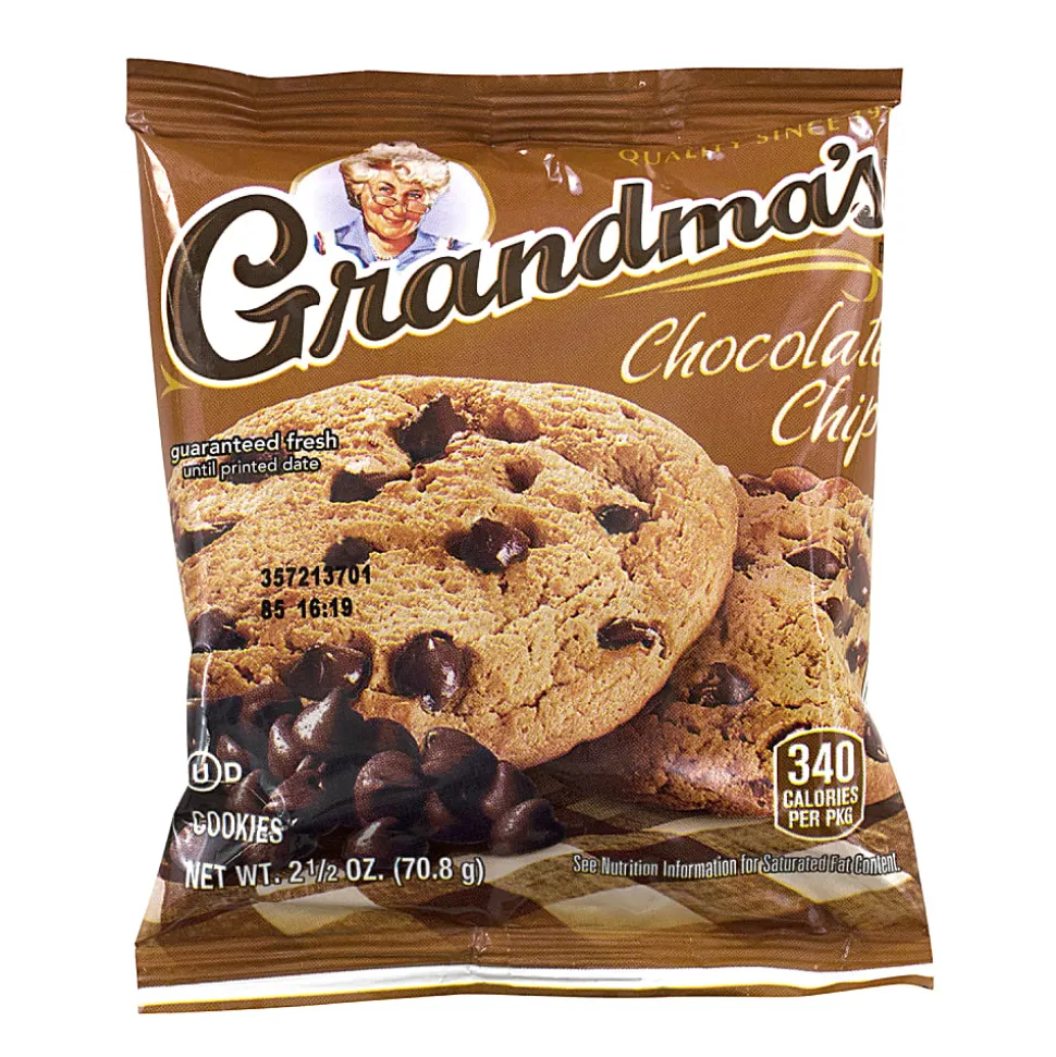 Grandma's Big Chocolate Chip Cookies, Pack Of 2, Box Of 60 Packs