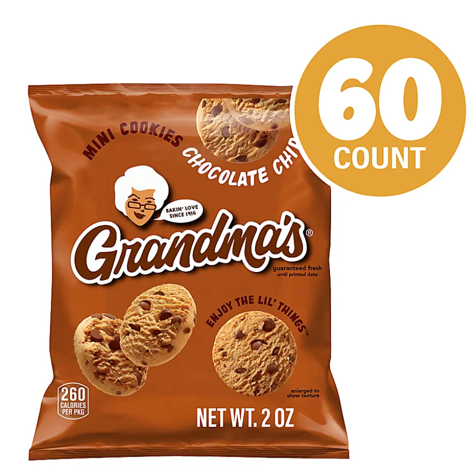 Grandma's® Chocolate Chip Mini Cookies, 2 Oz, Total Qty 60