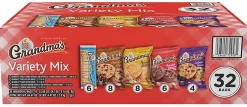 Grandma's Cookies Variety Pack, Pack Of 32 Bags