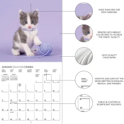 2026 Graphique Animals Monthly Wall Calendar, 12
