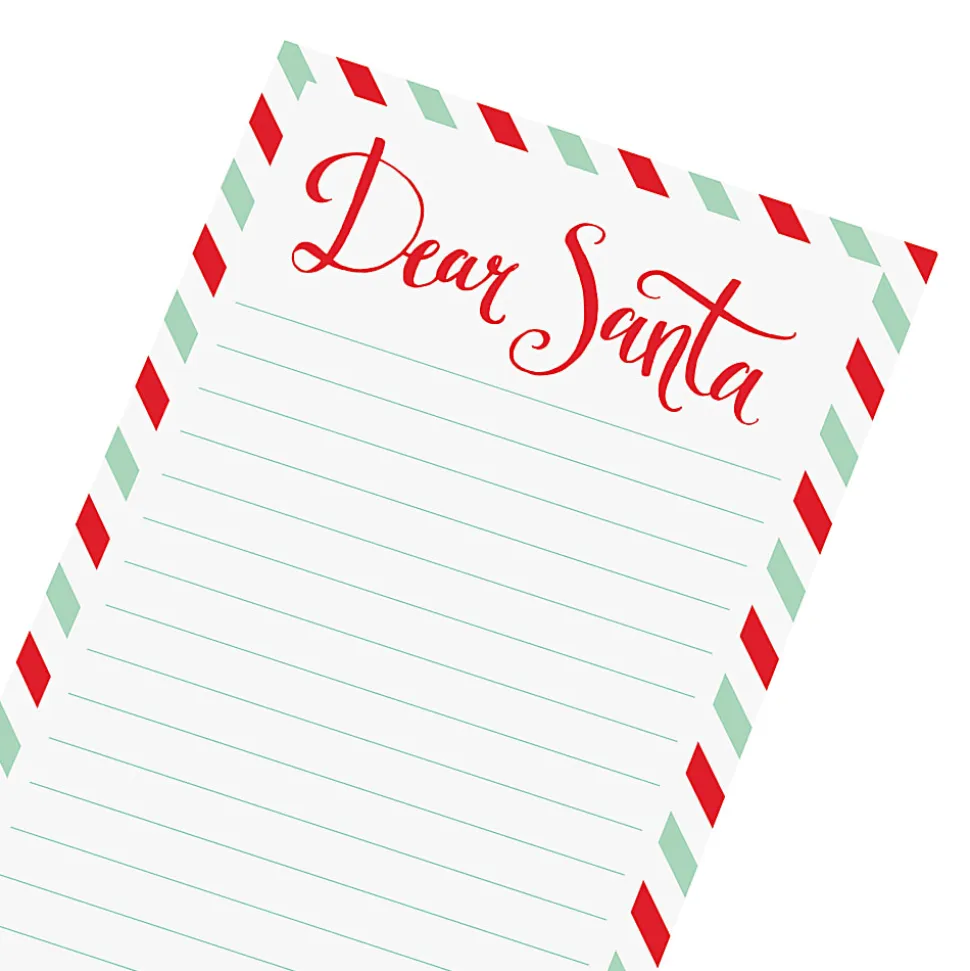 Graphique Holiday Magnetic Notepad, 4" x 9", 100 Sheets, Dear Santa