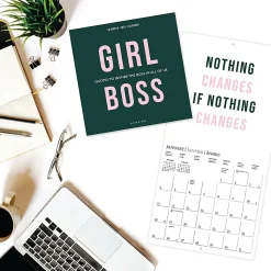 2026 Graphique Inspirational Monthly Wall Calendar, Girl Boss, 12