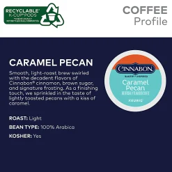 Green Mountain Coffee® Cinnabon Caramel Pecan K-Cup® Pods, Light Roast, Box Of 96 Pods