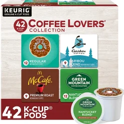 Green Mountain Coffee Coffee Lovers' Collection Single-Serve K-Cup Variety Pack, Pack Of 42 K-Cup