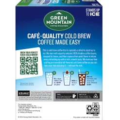 Green Mountain Coffee Iced Cold Brew Coffee Keurig K-Cup Pods, Single Serve, Almond Vanilla, Pack Of 20 Pods