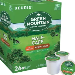 Green Mountain Coffee® K-Cups, Medium Roast, Half-Caffeinated, Carton Of 24 K-Cups