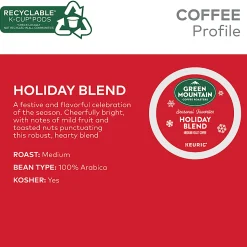 Green Mountain Coffee Roasters Holiday Blend Single-Serve K-Cup Pods, Medium Roast, Pack Of 10 Pods