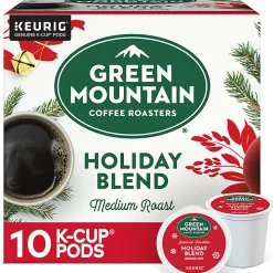 Green Mountain Coffee Roasters Holiday Blend Single-Serve K-Cup Pods, Medium Roast, Pack Of 10 Pods