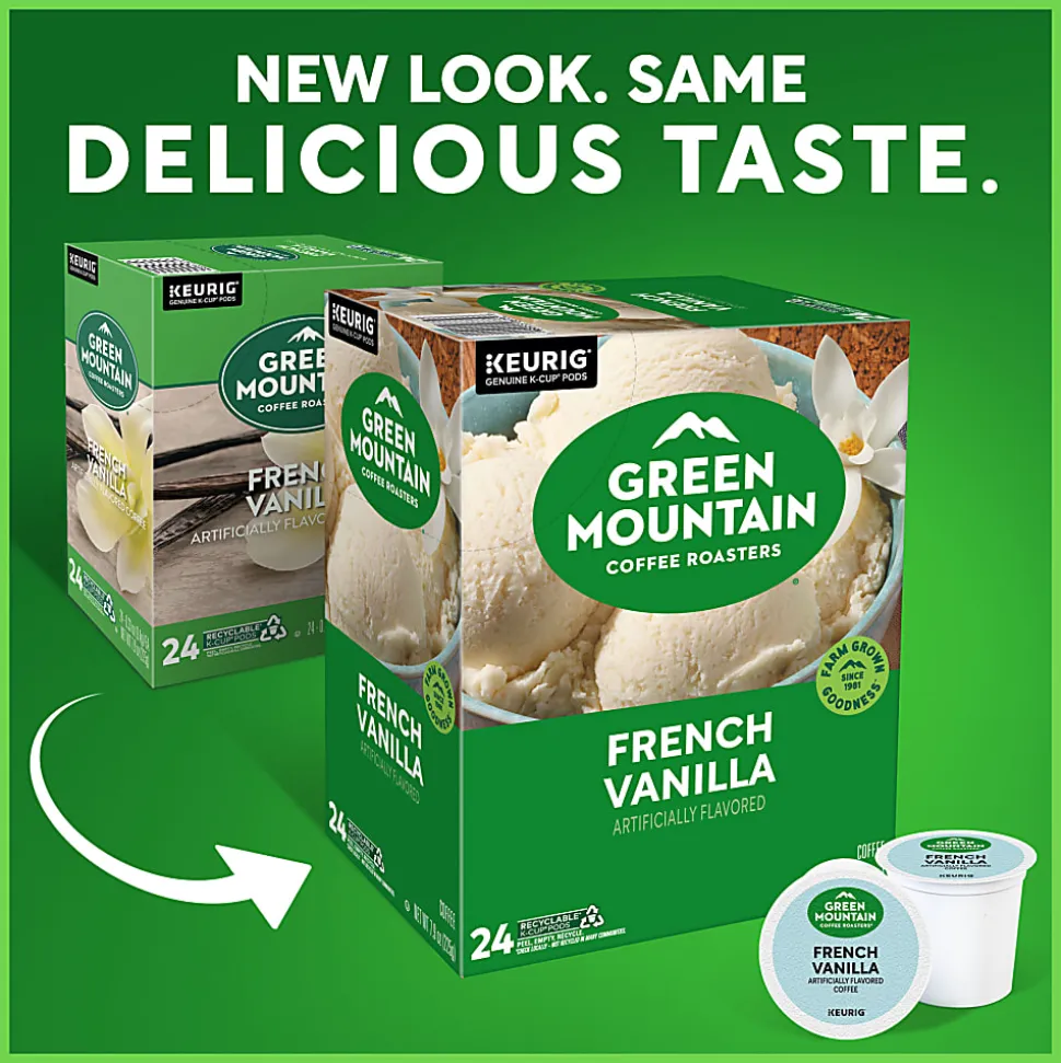 Green Mountain Coffee Roasters® Single-Serve Coffee K-Cup® Pods, French Vanilla, 24 Count