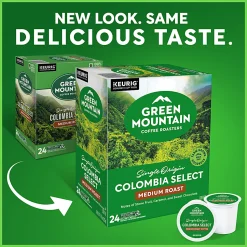 Green Mountain Coffee Roasters® Single-Serve Coffee K-Cup® Pods, Colombia Select Coffee, 96 Count, 4 Boxes of 24