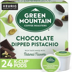 Green Mountain Coffee Roasters® Chocolate Dipped Pistachio Flavored Coffee, Single Serve K-Cup Pods, 24 Count