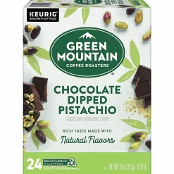 Green Mountain Coffee Roasters® Chocolate Dipped Pistachio Flavored Coffee, Single Serve K-Cup Pods, 24 Count