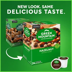 Green Mountain Coffee Roasters® Single-Serve Coffee K-Cup® Pods, Hazelnut, Carton Of 96, 4 Boxes of 24 Pods