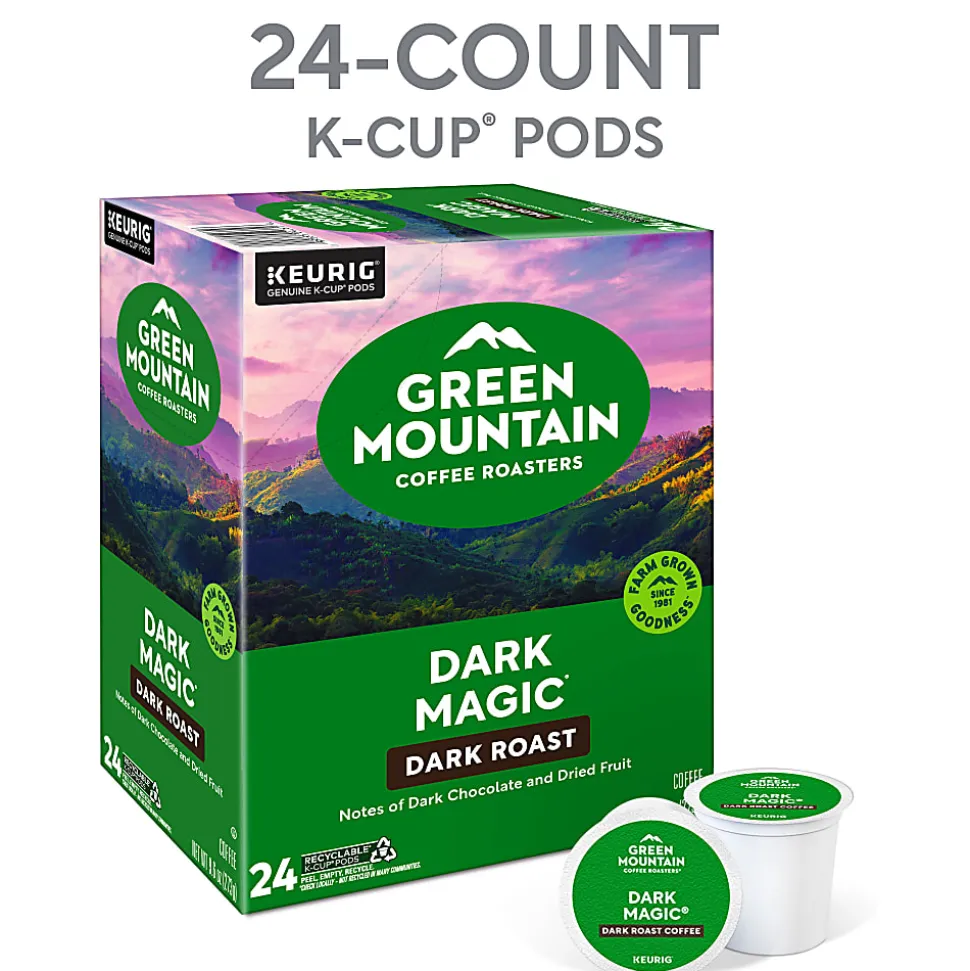 Green Mountain Coffee Roasters® Single-Serve Coffee K-Cup® Pods, Dark Magic Extra-Bold, Carton Of 24