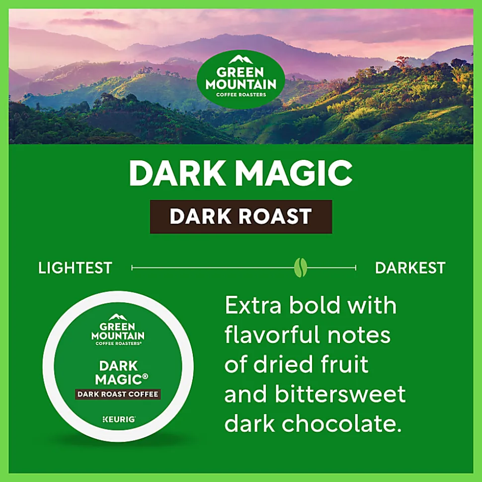 Green Mountain Coffee Roasters® Single-Serve Coffee K-Cup® Pods, Dark Magic Extra-Bold, Carton Of 24