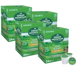 Green Mountain Coffee Roasters Our Blend Keurig Single-Serve K-Cup Pods, Light Roast Coffee, 96 Count (4 Packs of 24)