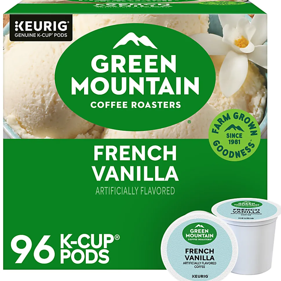 Green Mountain Coffee Roasters® Single-Serve Coffee K-Cup®, French Vanilla, 96 Count (4 Packs of 24)