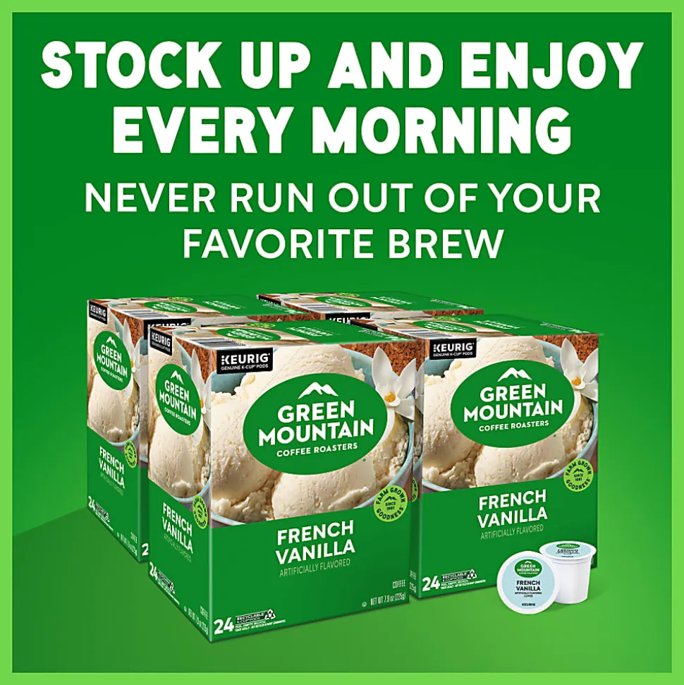 Green Mountain Coffee Roasters® Single-Serve Coffee K-Cup®, French Vanilla, 96 Count (4 Packs of 24)