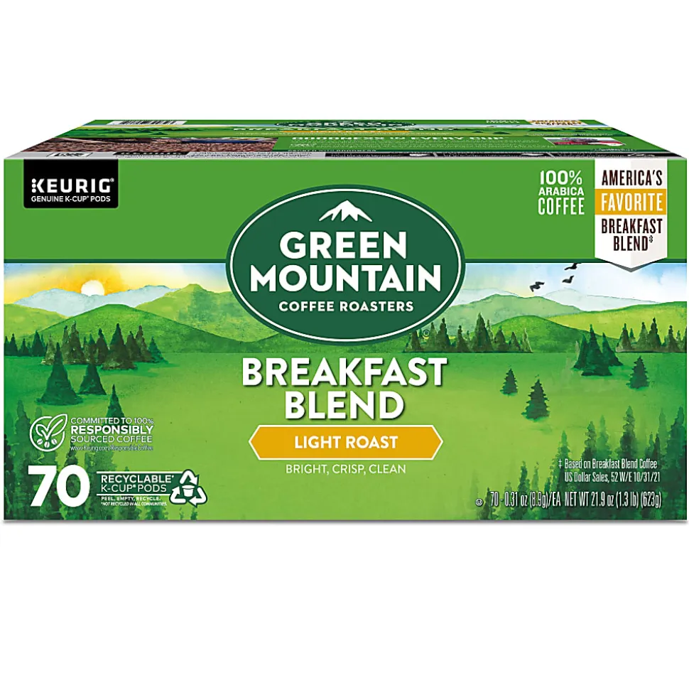 Green Mountain Coffee Roasters Hazelnut Decaf Coffee, Keurig Single-Serve K-Cup pods, Light Roast, 96 Count (4 Packs of 24)