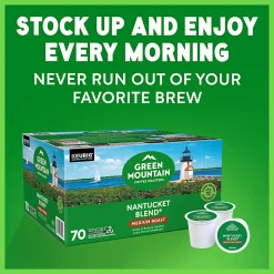 Green Mountain Coffee Roasters Nantucket Blend, Keurig Single Serve K-Cup Pods, 70 Count