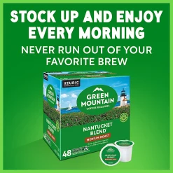 Green Mountain Coffee Roasters Nantucket Blend Keurig Single-Serve K-Cup Pods, Medium Roast Coffee, Box of 48 Pods