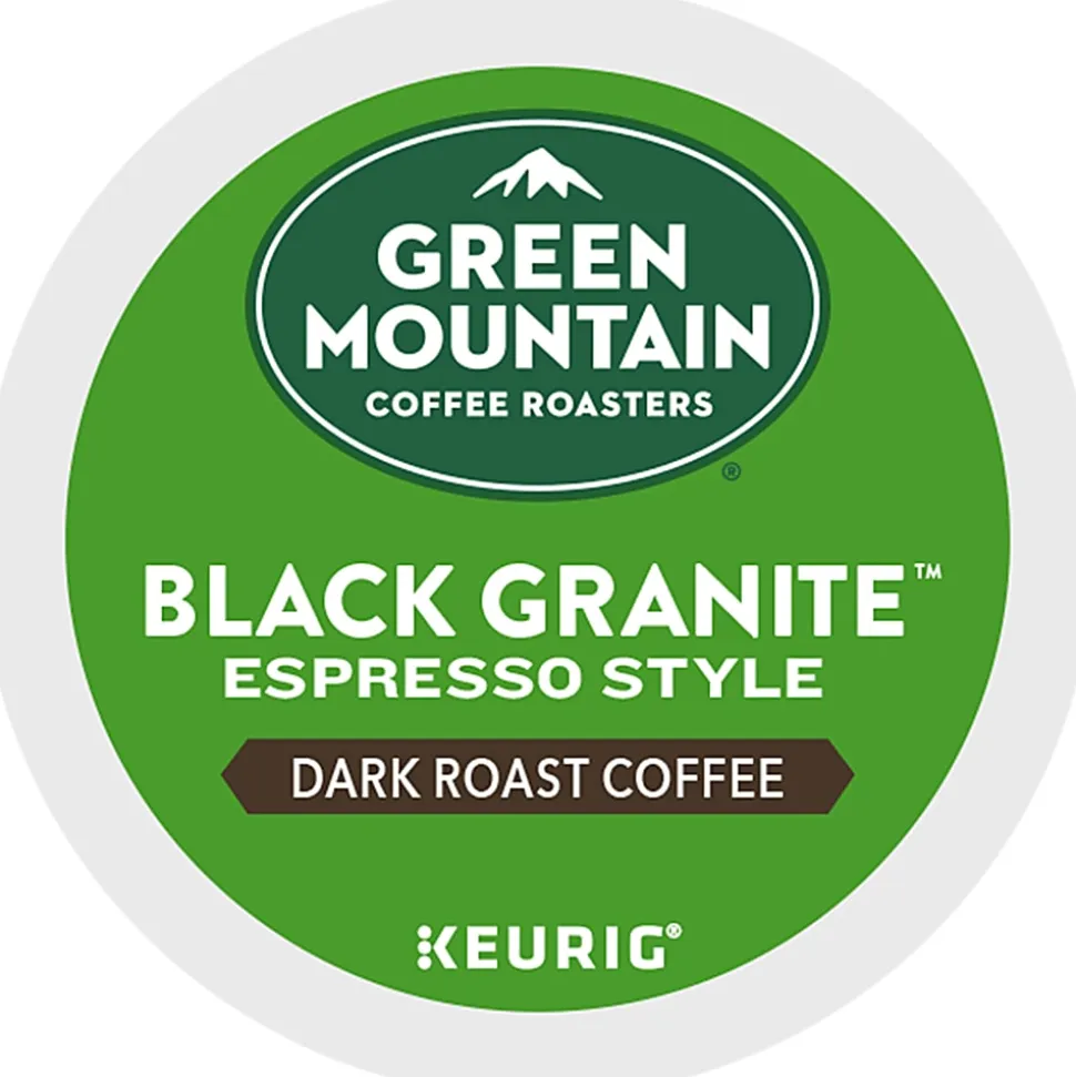 Green Mountain Coffee® Single-Serve Coffee K-Cup®, Black Granite Espresso, Carton Of 24 Pods