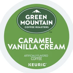 Green Mountain Coffee® Single-Serve Coffee K-Cup®, Caramel Vanilla Cream, Carton Of 96, 4 x 24 Per Box