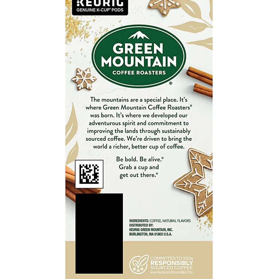 Green Mountain Coffee® Single-Serve Coffee K-Cup® Pods, Cinnamon Sugar Cookie, Carton Of 24