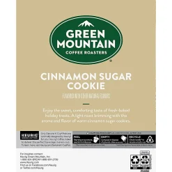 Green Mountain Coffee® Single-Serve Coffee K-Cup® Pods, Cinnamon Sugar Cookie, Carton Of 24