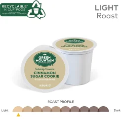 Green Mountain Coffee® Single-Serve Coffee K-Cup® Pods, Cinnamon Sugar Cookie, Carton Of 24