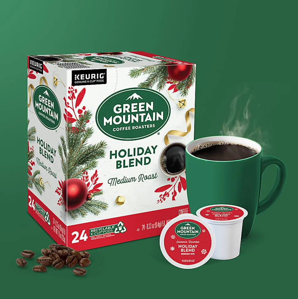 Green Mountain Coffee® Single-Serve Coffee K-Cup® Pods, Holiday Blend, Carton Of 24