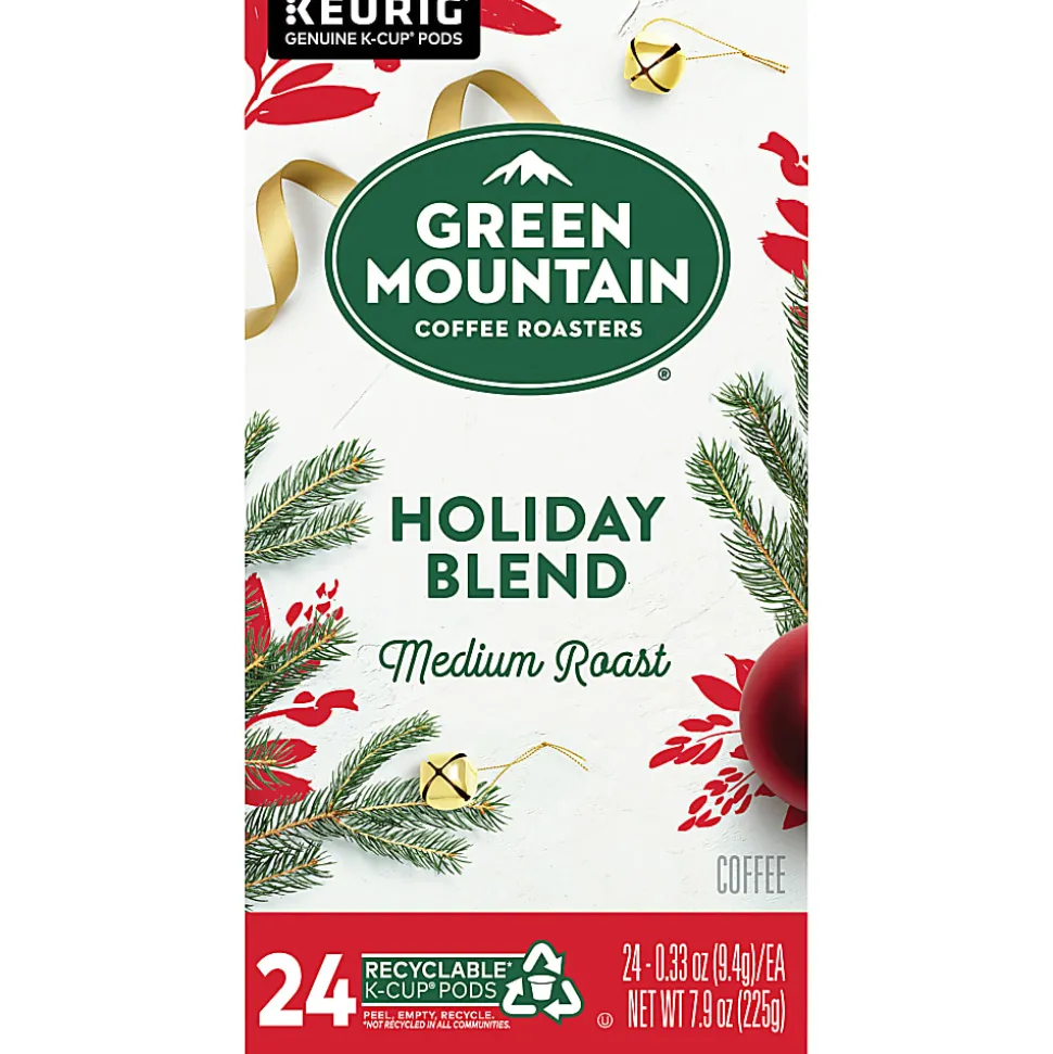 Green Mountain Coffee® Single-Serve Coffee K-Cup® Pods, Holiday Blend, Carton Of 24
