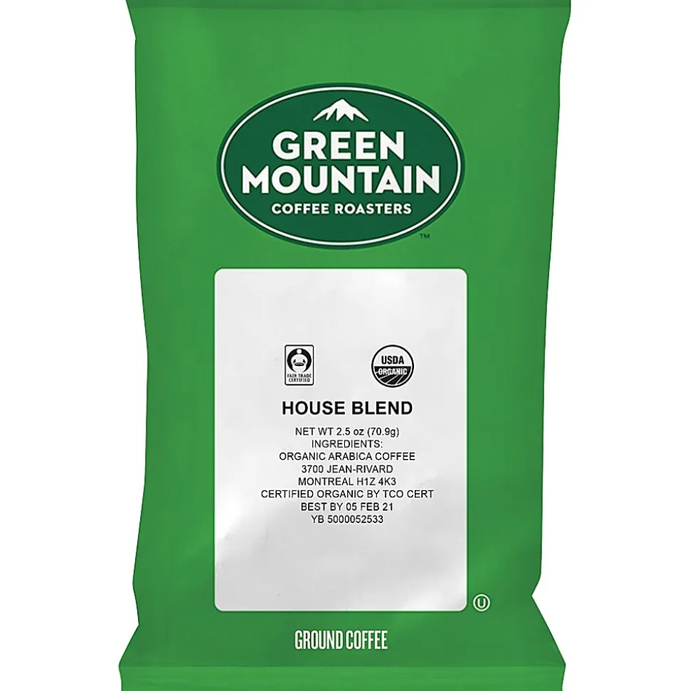 Green Mountain Coffee® Single-Serve Coffee Packets, Organic House Blend, Carton Of 50