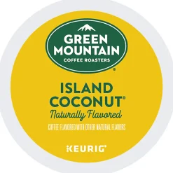 Green Mountain Coffee® Single-Serve Coffee K-Cup®, Island Coconut, Carton Of 24