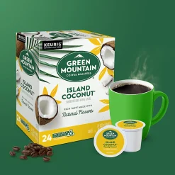 Green Mountain Coffee® Single-Serve Coffee K-Cup®, Island Coconut, Carton Of 24