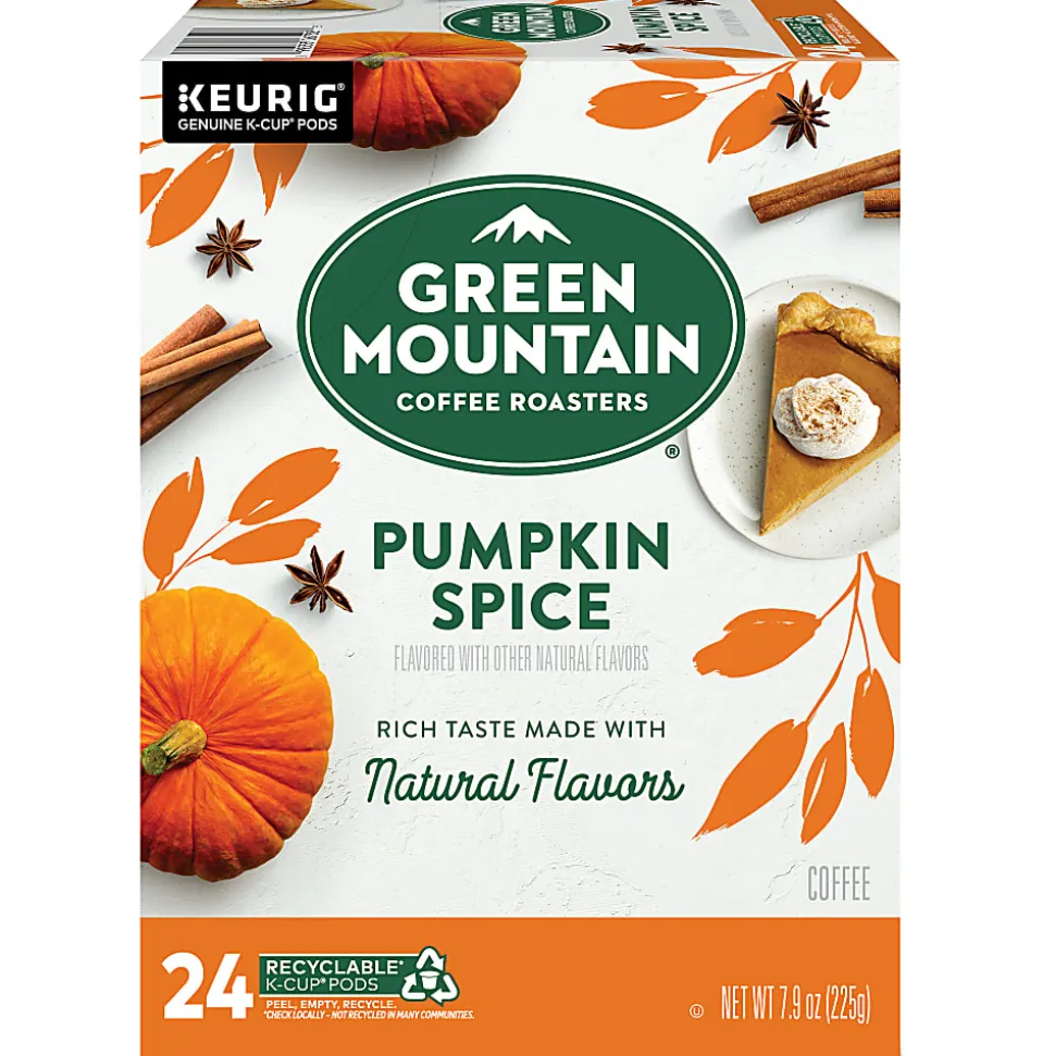Green Mountain Coffee® Single-Serve Coffee K-Cup® Pods, Pumpkin Spice, Carton Of 24