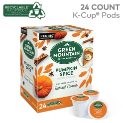 Green Mountain Coffee® Single-Serve Coffee K-Cup® Pods, Pumpkin Spice, Carton Of 24