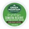 Green Mountain Coffee® Single-Serve Coffee K-Cup® Pods, Extra-Bold Roast, Fair Trade Organic Sumatra Reserve, Carton Of 24