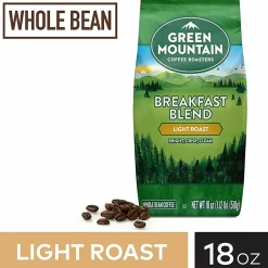 Green Mountain Coffee® Whole Bean Coffee, Breakfast Blend, 18 Oz Per Bag