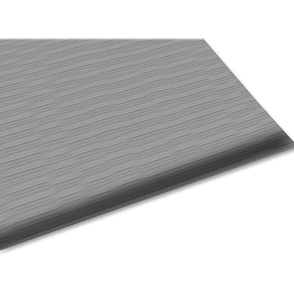 Guardian Floor Protection Air Step Anti-Fatigue Mat - Indoor - 60" Length x 36" Width x 0.37" Thickness - Polypropylene - Black