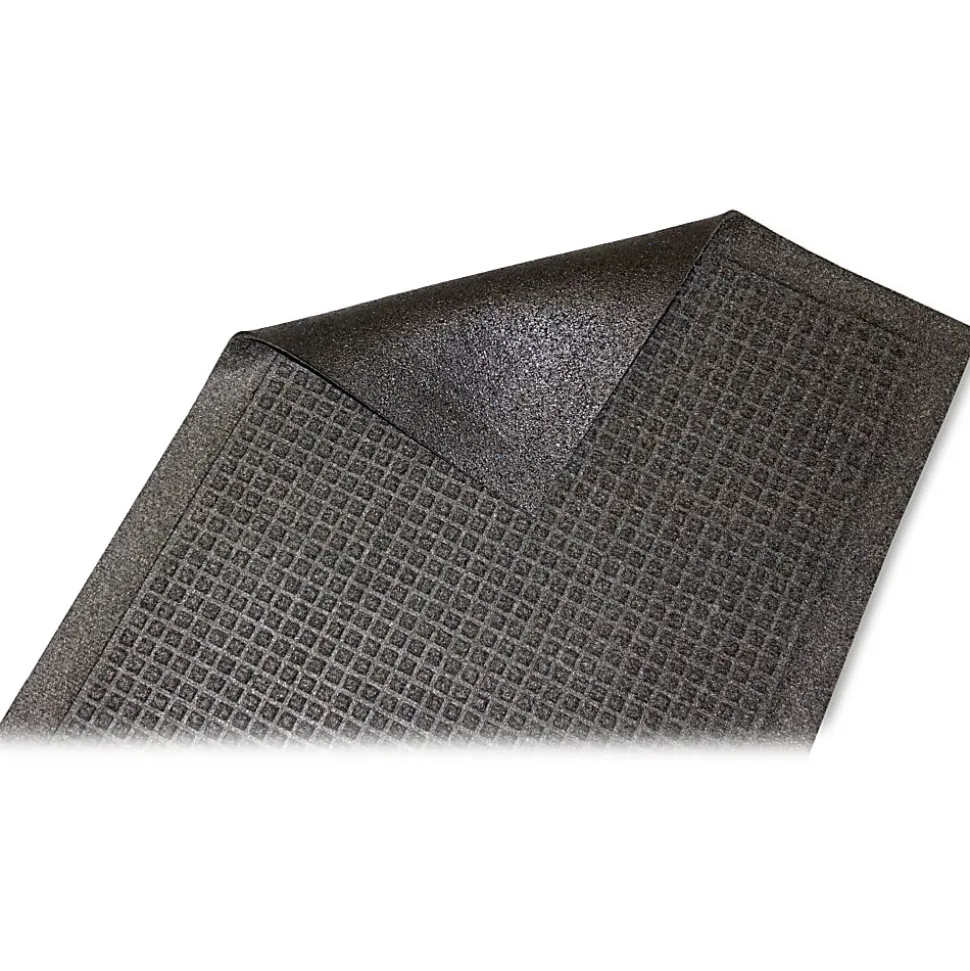 Guardian Floor Protection EcoGuard Floor Mat - Indoor, Outdoor, Carpeted Floor, Hard Floor - 36" x 24"- Rectangular - Rubber - Charcoal - 1 Each