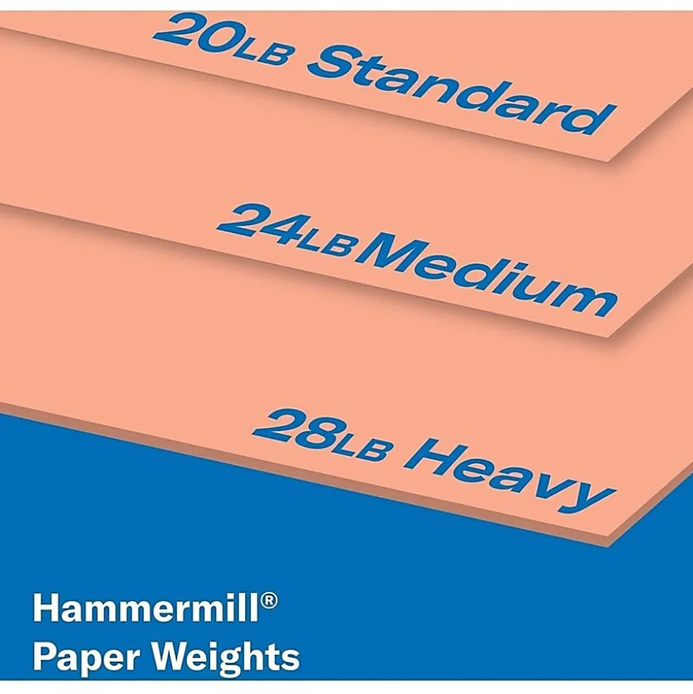 Hammermill® Colors Color Multi-Use Printer & Copy Paper, 10 Reams, Salmon, Letter (8.5" x 11"), 5000 Sheets Per Case, 20 Lb