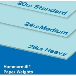 Hammermill® Multi-Use Color Copy Paper, 10 Reams, Blue, Letter (8.5" x 11"), 5000 Sheets Per Case, 20 Lb